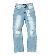 Mixed Emotions ME Rhinestone Denim Blue Wash