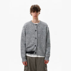 NOAH MARS Retro Old Money Wool Knit Button Cardigan for Men Autumn Winter